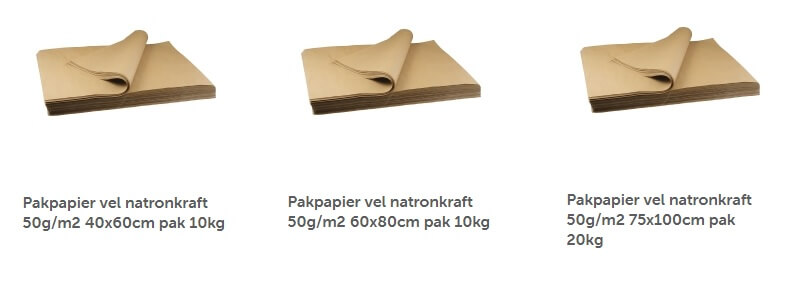 kraftpapier vellen
