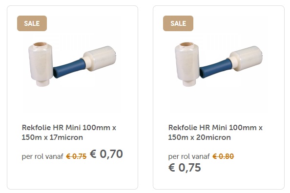 mini wikkelfolie aanbieding