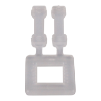 Gespen kunststof 13mm x 1000 stuks transparant