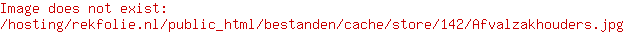 Afvalzakhouder 120 liter met voet en deksel