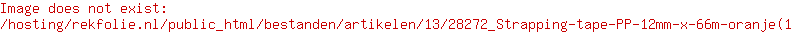Strapping tape PP 12mm x 66m oranje